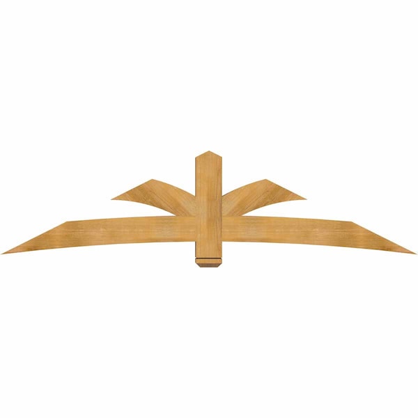 Ekena Millwork Davenport Rough Sawn Timber Gable Bracket, Western Red Cedar, 96"W x 24"H x 6"D x 6"F, 6/12 Pitch GBW096X24X0606DAV00RWR - main
